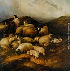Peasants and Sheep by Thomas Sidney Cooper